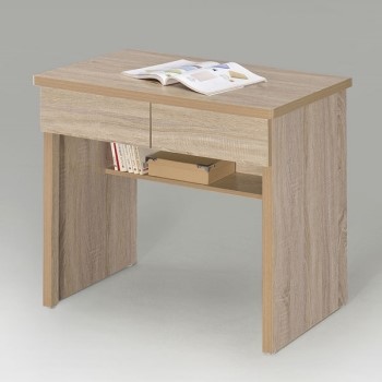 《YoStyle》簡約二抽書桌－橡木色【金石堂、博客來熱銷】