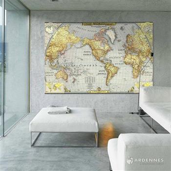 【ARDENNES】壁紙 壁布 中世紀仿古地圖 法國進口 / 居家佈置 DIY / MAP007【金石堂、博客來熱銷】