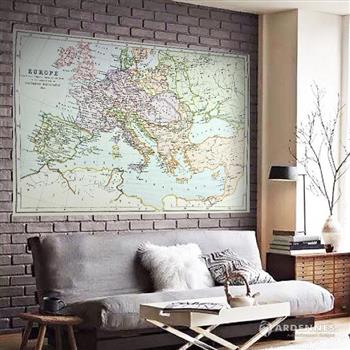 【ARDENNES】壁紙 壁布 中世紀仿古地圖 法國進口 / 居家佈置 DIY / MAP014【金石堂、博客來熱銷】