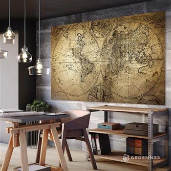 【ARDENNES】壁紙 壁布 中世紀仿古地圖 法國進口 / 居家佈置 DIY / MAP021【金石堂、博客來熱銷】