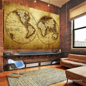 【ARDENNES】壁紙 壁布 中世紀仿古地圖 法國進口 / 居家佈置 DIY / MAP023【金石堂、博客來熱銷】