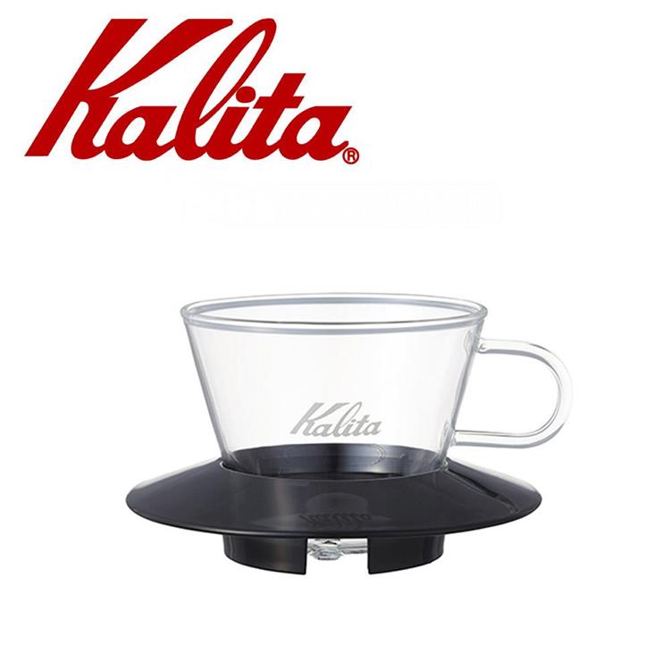 KALITA 155系列蛋糕型玻璃濾杯（經典黑）  #05045