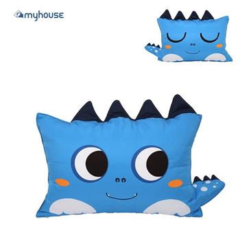 【虎兒寶】myhouse 韓國防蟎抗敏可愛動物夥伴雙面枕頭套 － 恐龍【金石堂、博客來熱銷】