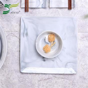 【JOYYE陶瓷餐具】畫意四方盤－灰色【金石堂、博客來熱銷】