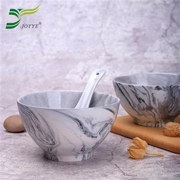 【JOYYE陶瓷餐具】畫意碗－灰色（一套2件）【金石堂、博客來熱銷】