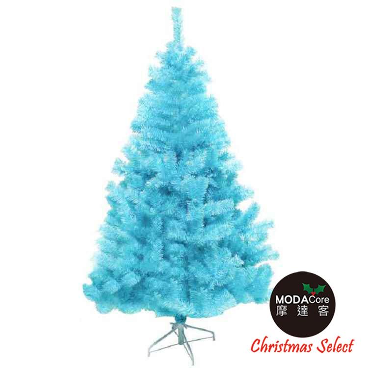 【摩達客】台製豪華型10尺/10呎（300cm）冰藍色聖誕樹 裸樹（不含飾品不含燈）