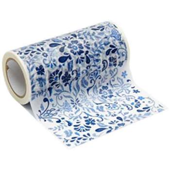 日本decolfa室內裝潢紙膠帶－藍碎花M3706 （寬度10cm）【金石堂、博客來熱銷】