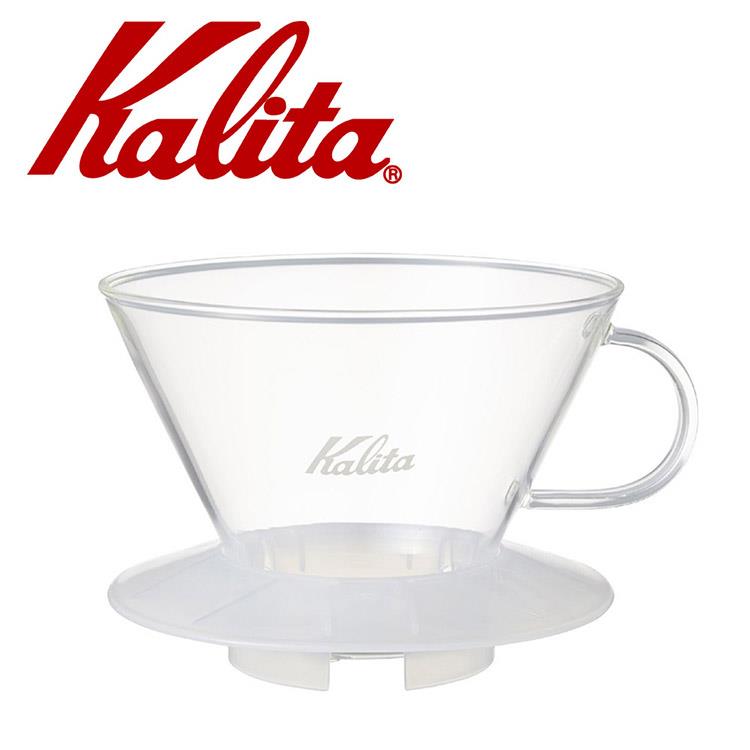 KALITA 185系列蛋糕型玻璃濾杯（雪花白）4人份 #05112