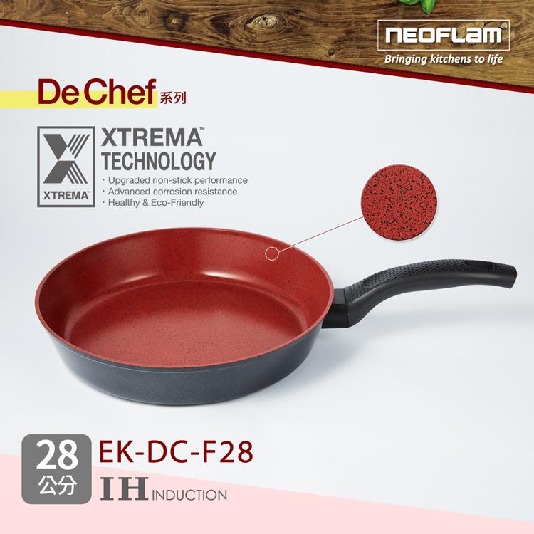 韓國NEOFLAM De Chef系列 28cm陶瓷不沾平底鍋（電磁） （EK－DC－F28）