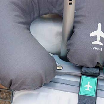【FENICE】飛機造型旅行用頸枕（灰）