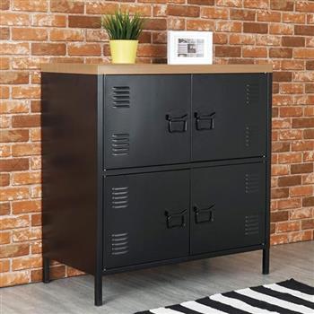 《YoStyle》特爾工業風四門置物櫃