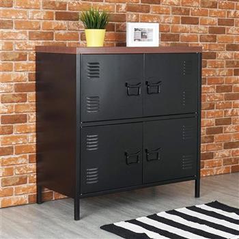 《YoStyle》特爾工業風四門置物櫃