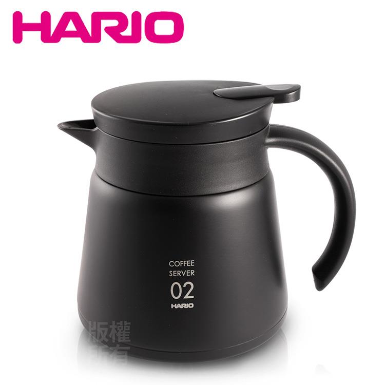 【HARIO】不鏽鋼真空咖啡保溫壺－黑 （VHS－60B）