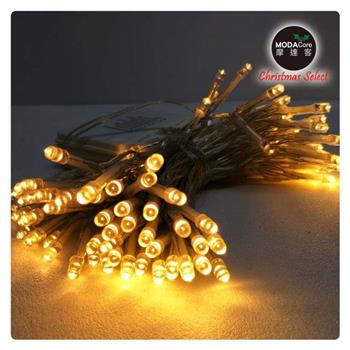 聖誕燈 LED燈串100燈電池燈 (暖白光/透明線） (高亮度又環保)【金石堂、博客來熱銷】