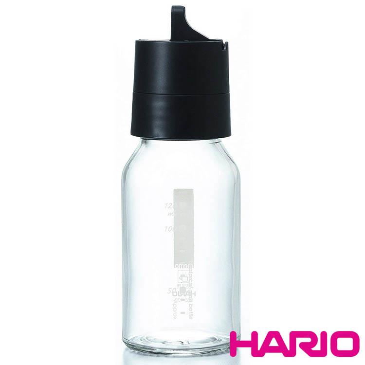 HARIO 簡約按壓式黑色調味罐120ml ODB－120－B