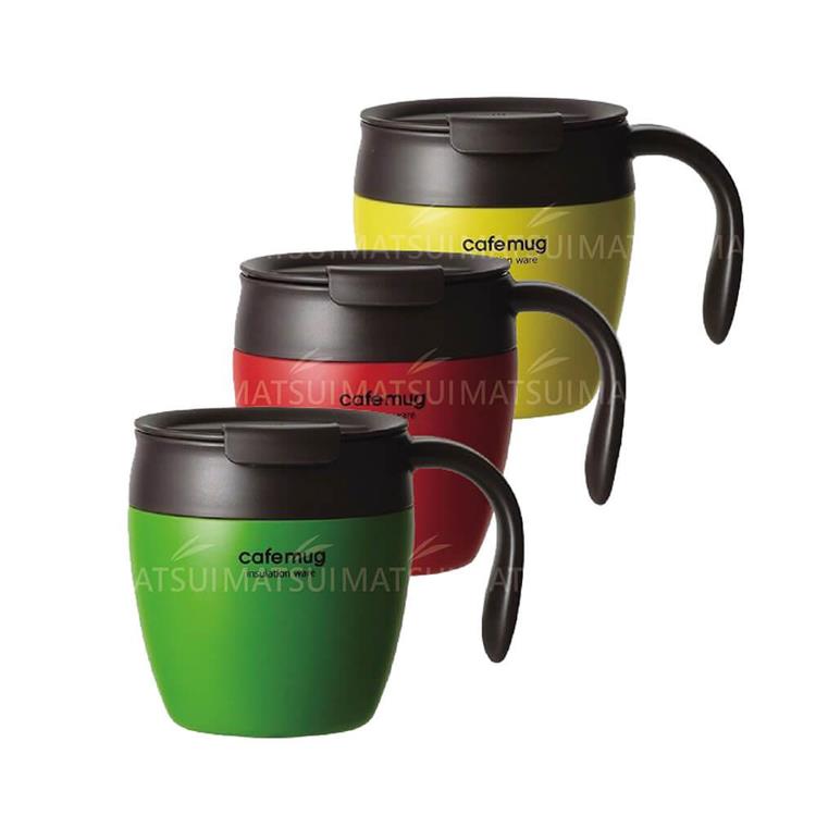 CAFÉ MUG 咖啡真空保溫杯330ML（紅/黃/綠 顏色隨機） TI－HB4032
