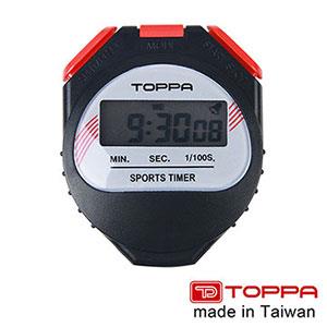 【TOPPA】台灣製競賽用運動電子碼錶 1/100秒跑錶 F606【金石堂、博客來熱銷】