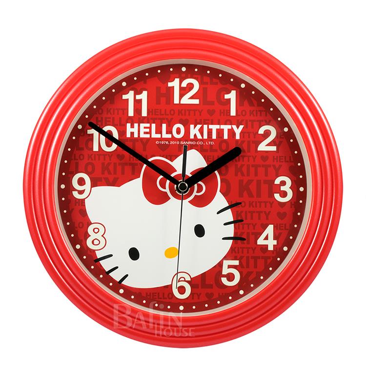 【Hello Kitty】甜美字母 超靜音掛鐘 JM－5613－KT
