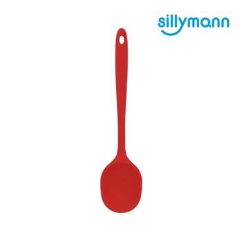 【韓國sillymann】 100%鉑金矽膠精品一體成型拌炒勺（紅）【金石堂、博客來熱銷】