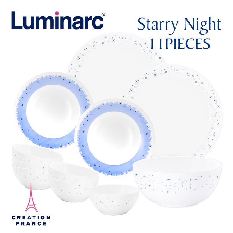 【Luminarc 樂美雅】璀璨星空11件式餐具組