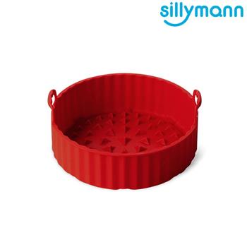 【韓國sillymann】 100%鉑金矽膠氣炸鍋烘烤籃（紅）－L【金石堂、博客來熱銷】
