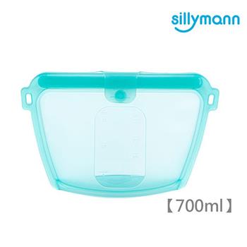 【韓國sillymann】 100%鉑金矽膠密封袋（藍）－700ml【金石堂、博客來熱銷】