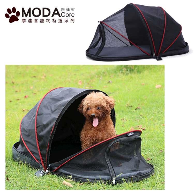 摩達客寵物－DODOPET寵物帳篷防蚊帳－黑色半網罩款