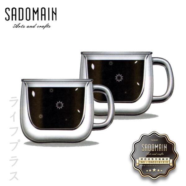 仙德曼雙層玻璃濃縮咖啡杯－印花－80ml－2入X2組入