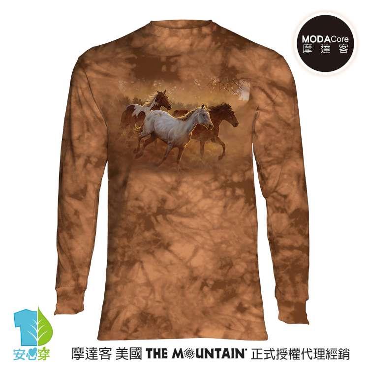 摩達客－美國The Mountain－黃昏奔馬－純棉長袖T恤－預購