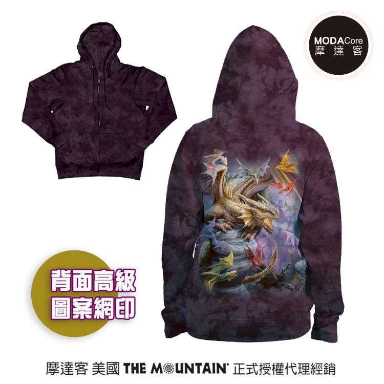 摩達客 預購 美國進口The Mountain 龍群 女版長袖連帽外套