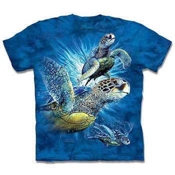 【摩達客】自然純棉系列 尋九海龜群 T恤【金石堂、博客來熱銷】