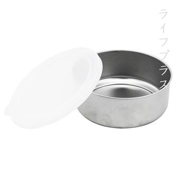 日本製不鏽鋼保鮮盒－圓淺型－小－12cm－450ml－3入