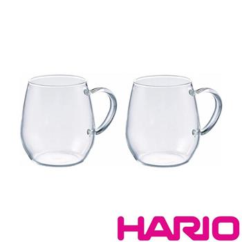 【HARIO】圓型玻璃馬克對杯/RDM－1824【金石堂、博客來熱銷】