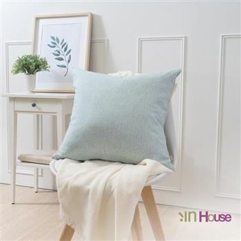 IN HOUSE－簡約系列抱枕－條紋藍（50x50cm）【金石堂、博客來熱銷】