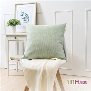 IN HOUSE－簡約系列抱枕－條紋綠（50x50cm）【金石堂、博客來熱銷】