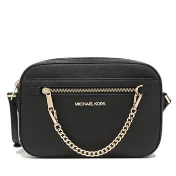 MICHAEL KORS 皮革鏈帶方包－黑
