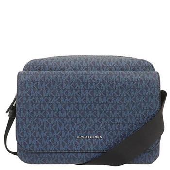 MICHAEL KORS 防刮PVC皮革斜背包－深藍