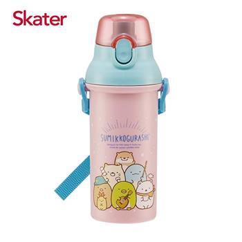 Skater銀離子直飲水壺（480ml）角落小生物－粉