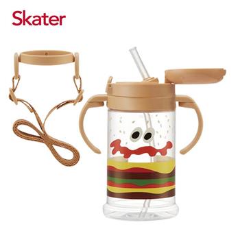 Skater寬底吸管杯（370ml）BURGER CONX