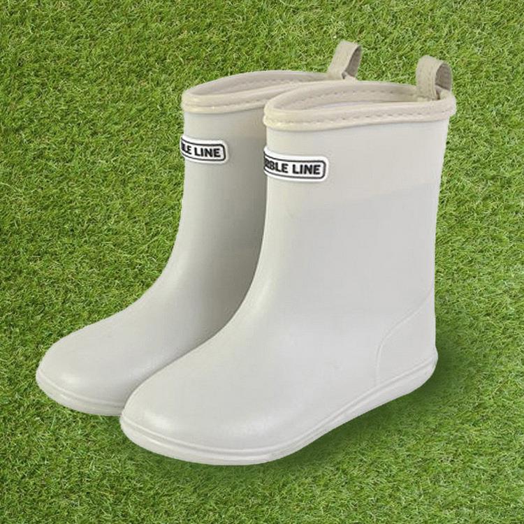 日本 MARBLE LINE B87662G 淡灰色 兒童雨鞋 - 17CM