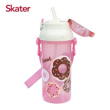 Skater吸管銀離子水壺（480ml）甜甜圈