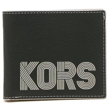 MARC JACOBS 字母LOGO皮革短夾－黑色