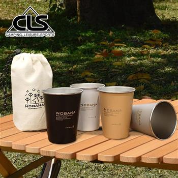 【韓國CLS】NOBANA 攜帶式304不鏽鋼杯四入組/啤酒杯/環保杯