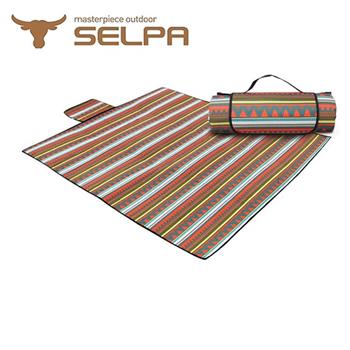 【韓國SELPA】防水雙面可用繽紛野餐墊（一般型）【金石堂、博客來熱銷】