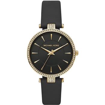 MICHAEL KORS 時尚皮革腕錶－黑