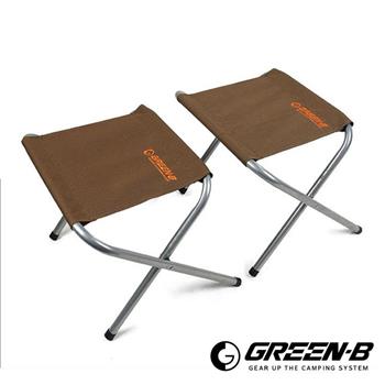【GREEN－B】戶外便攜馬扎折疊凳 釣魚椅2入組 附收納袋