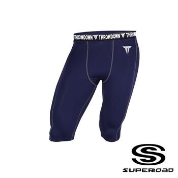 【SUPEROAD SPORTS】Muscle Point專業機能運動/五分褲（深藍色）【金石堂、博客來熱銷】