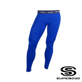 【SUPEROAD SPORTS】專業機能長褲/緊身褲（淺藍色）【金石堂、博客來熱銷】