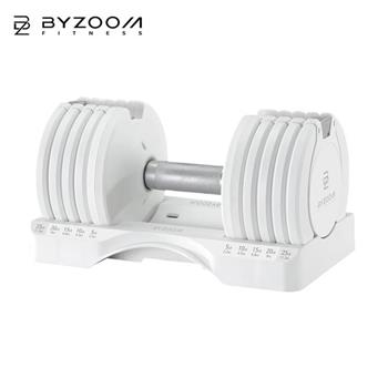 Byzoom Fitness 可調式啞鈴 25LB｜Pure Series 純白系