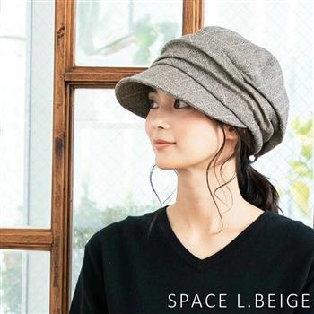 日本 QUEENHEAD 抗寒保暖抗UV小顏帥氣帽 082棕格紋色